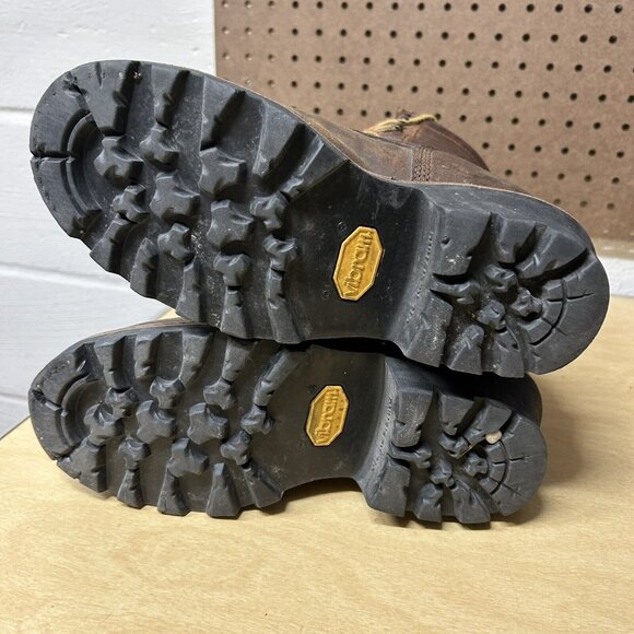 Red Wing Men’s LoggerMax Brown Leather Logger Boots 9” Waterproof Size 7 D 620 - Picture 8 of 9